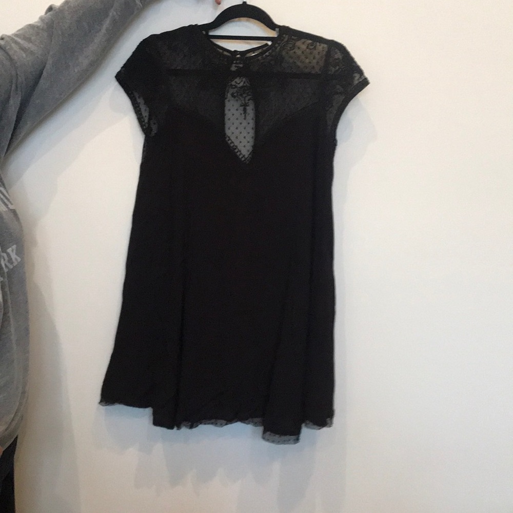 Kimchi Blue Black allusion lace swing dress